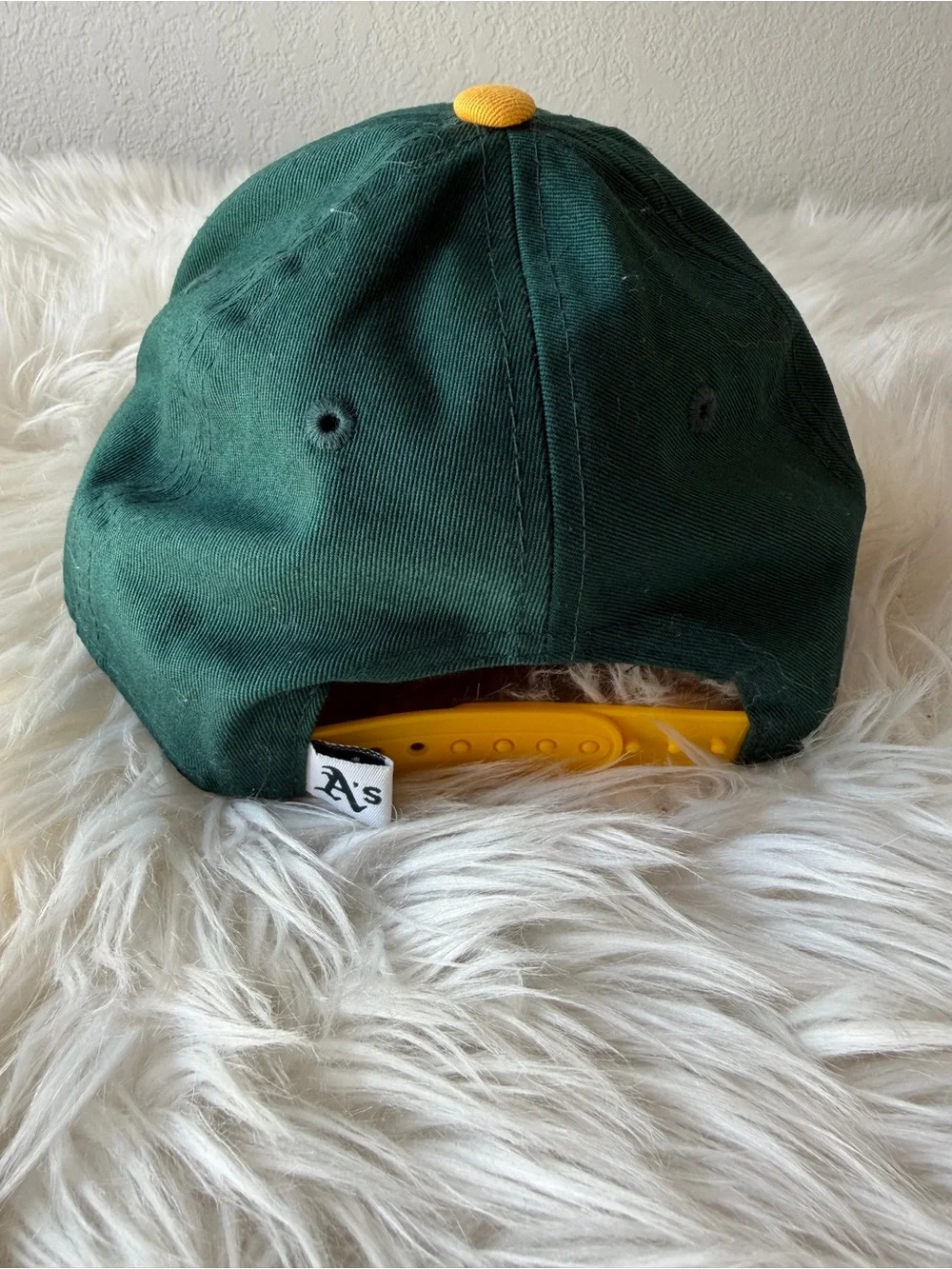 New Era Kids A’s Baseball Hat with Printed Brim